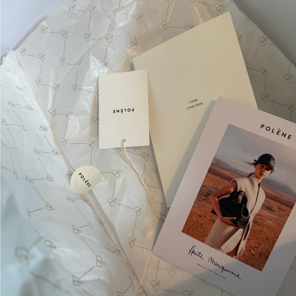 Polene Cyme Mini textured black bag - Picture 9 of 10